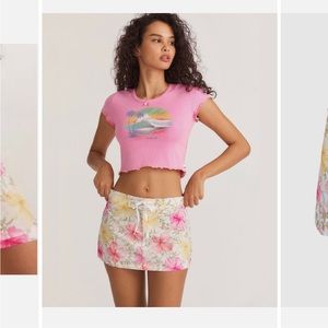 NWT LoveShackFancy x Hurley Hisbiscus Boardie Skirt